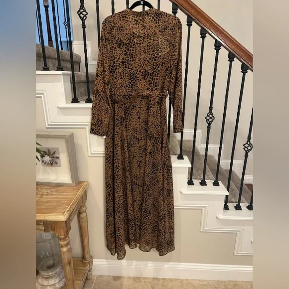 NWT Banana Republic Leopard Print Dress-Size 14 - Picture 13 of 15